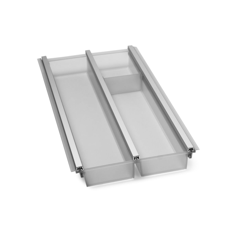 Лоток CUISIO PRO для столовых приборов, ширина фасада 300 мм, 195-220х473х55 мм, серый