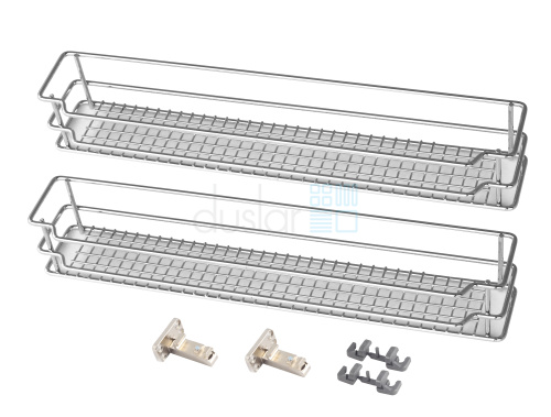 Корзина SAPHIR-2, 2 шт., выдвижной фасад 150 мм, хром