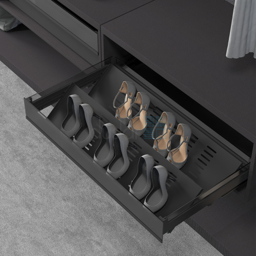 выдвижная обувница matrix, ширина 864-868 мм, антрацит Выдвижная обувница MATRIX, ширина 864-868 мм, антрацит