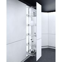 Система TAL LARDER-CLASSIC, выдвижной фасад 400 мм, высота 950-1200 мм, хром