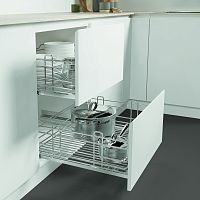 корзина standart, выдвижной фасад 450 мм, хром  Корзина STANDART, выдвижной фасад 450 мм, хром