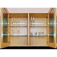 Светодиодный светильник ZETA GLASLINE для стеклянных полок, длина 559 мм, холодный, прозрачный
