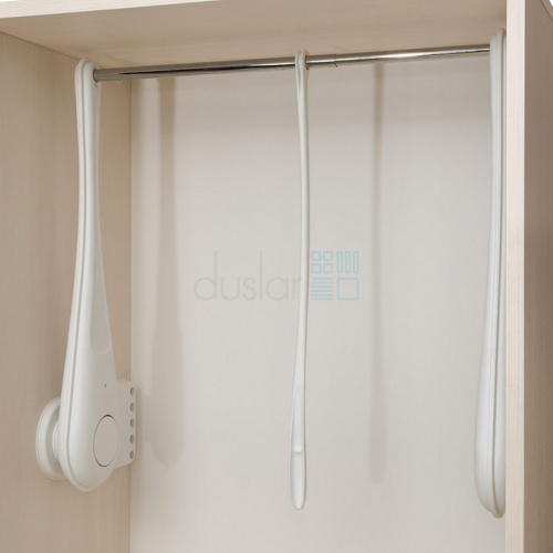 телескопический пантограф only для одежды, ширина 600-1000 мм, белый/хром Телескопический пантограф ONLY для одежды, ширина 600-1000 мм, белый/хром