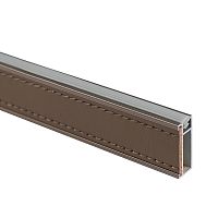 штанга прямоугольная nappa с кожаной вставкой, длина 3000 мм, бронза/коричневый Штанга прямоугольная NAPPA с кожаной вставкой, длина 3000 мм, бронза/коричневый