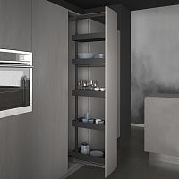 УЦЕНЕННАЯ система LEVEL PRO, выдвижной фасад 300 мм, высота 1615-1915 мм, антрацит