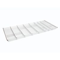 Лоток CUISIO PRO для столовых приборов, ширина фасада 1200 мм, 1095-1120х463х55 мм, белый