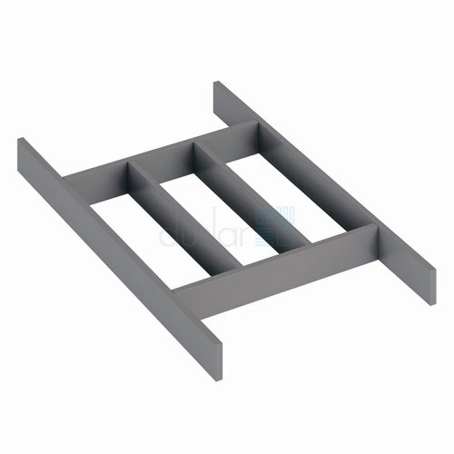 лоток-рамка woodline blank для столовых приборов, ширина фасада 400-1200 мм, 276х472х43 мм, антрацит Лоток-рамка WOODLINE BLANK для столовых приборов, ширина фасада 400-1200 мм, 276х472х43 мм, антрацит