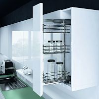 бутылочница top side saphir с доводчиком, рама 650 мм, ширина фасада 150 мм, правая, хром Бутылочница TOP SIDE SAPHIR с доводчиком, рама 650 мм, ширина фасада 150 мм, правая, хром