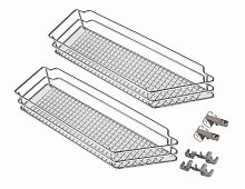 Корзина SAPHIR-2 45°, 2 шт., выдвижной фасад 200 мм, левая, хром
