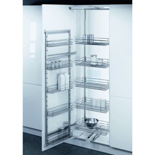Система TAL GATE PRO SAPHIR, распашной фасад 600 мм, высота 1200-1450 мм, хром