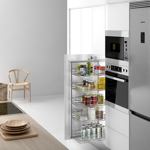 система bella, распашной фасад от 300 мм, высота 1150 мм, хром Система BELLA, распашной фасад от 300 мм, высота 1150 мм, хром