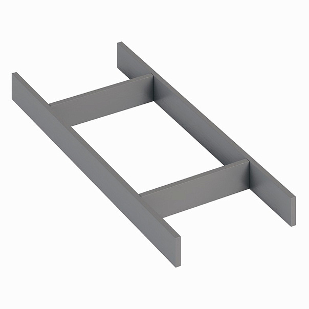 Лоток-рамка WOODLINE BLANK для столовых приборов, ширина фасада 300-1200 мм, 186х472х43 мм, антрацит