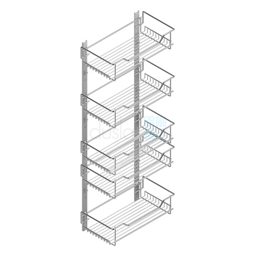 навесная корзина rico, 5 шт., хром Навесная корзина RICO, 5 шт., хром