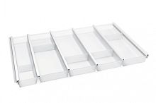 Лоток для столовых приборов Cuisio Pro, на ширину 800 мм, размер - 710-735х463х55 мм, белый