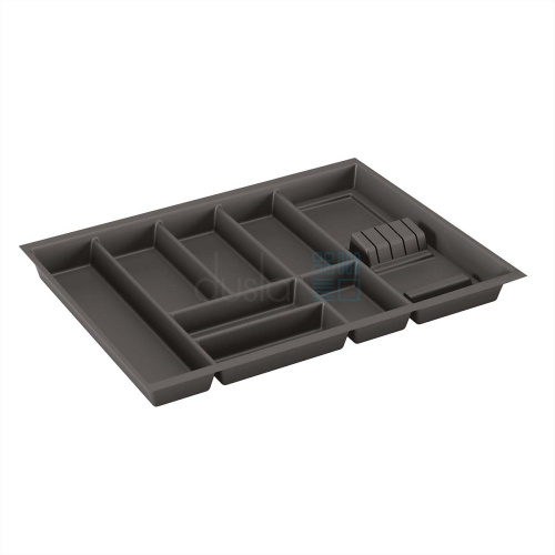 уцененный лоток basic soft-touch для столовых приборов, ширина фасада 700 мм, 612х473х58мм, антрацит УЦЕНЕННЫЙ лоток BASIC SOFT-TOUCH для столовых приборов, ширина фасада 700 мм, 612х473х58мм, антрацит