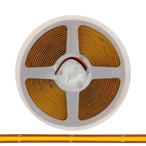 УЦЕНЕННАЯ светодиодная лента DLIGHT COB, ширина 8мм, длина 5000мм 528 led/м,12V,13W/м, теплый(3000K)